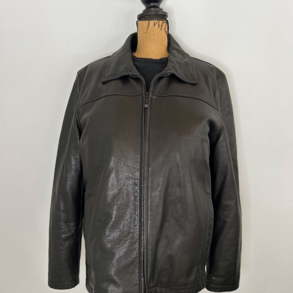 Vince Camuto Dark Brown Leather Jacket